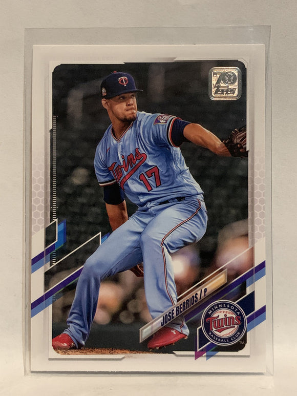 #395 Jose Berrios Minnesota Twins 2021 Topps Series 2 Baseball Card