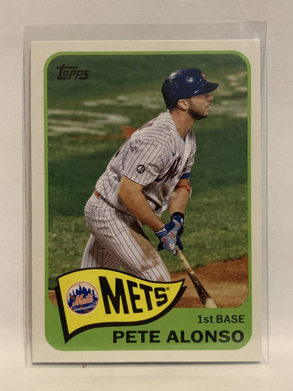 #T65-31 Pete Alonso New York Mets 2021 Topps Series 2 Baseball Card