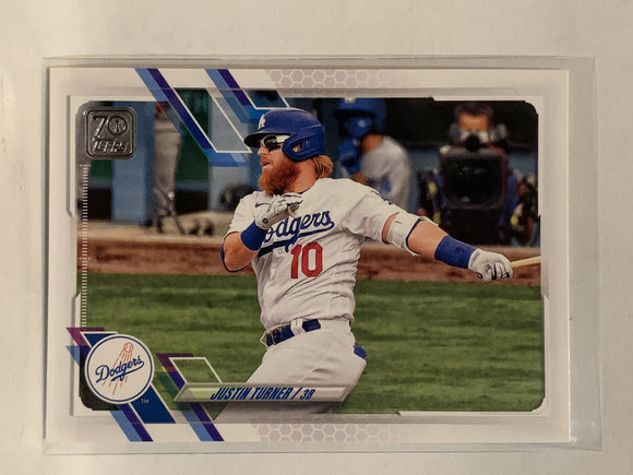 #370 Justin Tubner Los Angeles Dodgers 2021 Topps Series 2 Baseball Card