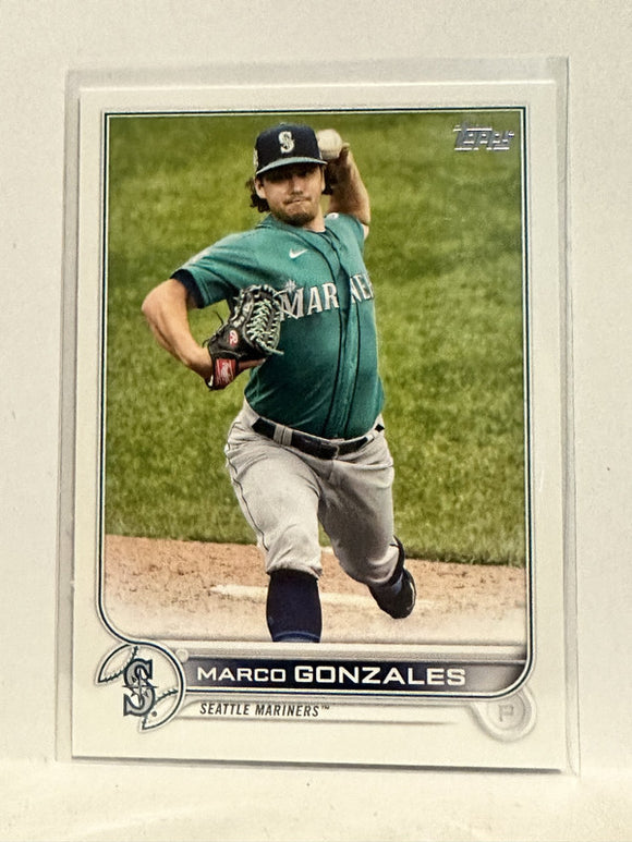 #112 Marco Gonzales Seattle Mariners 2022 Topps Series One Baseball Card