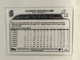 #112 Marco Gonzales Seattle Mariners 2022 Topps Series One Baseball Card