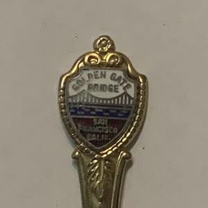 Golden Gate Bridge San Francisco California collectable Souvenir Spoon PO