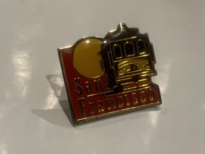 San Francisco Cable Car Lapel Hat Pin DG