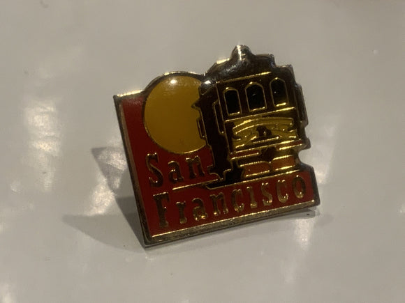 San Francisco Cable Car Lapel Hat Pin DG