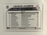 #59 Turner Soto Harper Batting Average Leaders 2022 Topps Series One Baseball Card