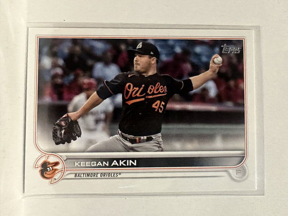 #328 Keegan Akin Baltimore Orioles 2022 Topps Series One Baseball Card