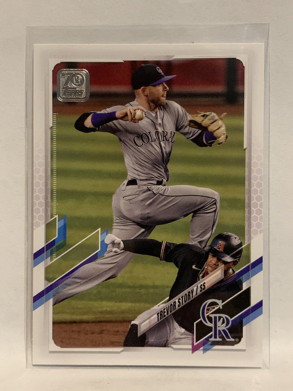 #475 Trevor Story Colorado Rockies 2021 Topps Series 2 Baseball Card