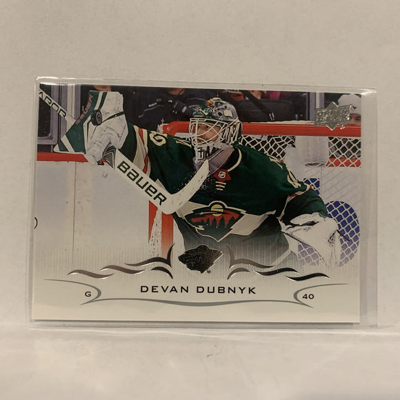 #92 Devan Dubnyk Minnesota Wild  Series 1 2018-19 Upper Deck Hockey Card A2V