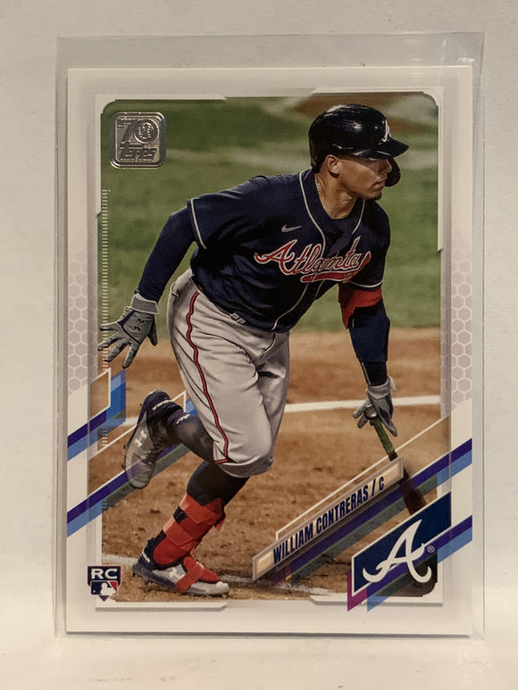 #390 William Contreras Rookie Atlanta Braves 2021 Topps Series 2 Baseball Card