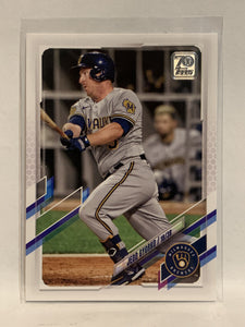 #645 Jedd Gyorko Milwaukee Brewers 2021 Topps Series 2 Baseball Card