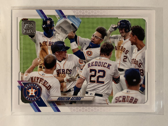 #545 Team Card Houston Astros 2021 Topps Series 2 Baseball Card