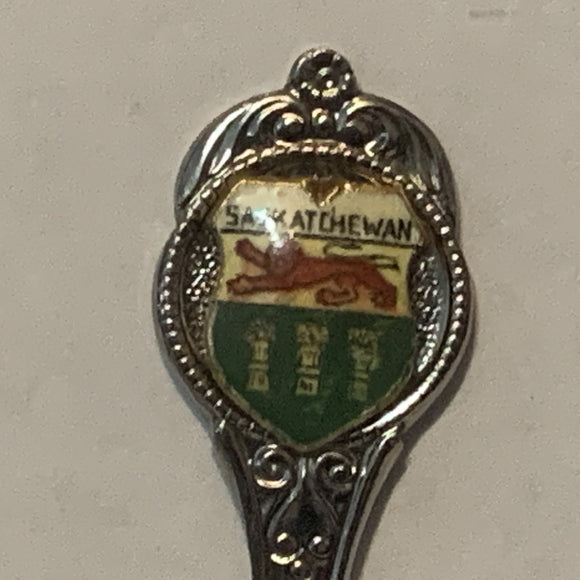 Saskatchewan Crest Emblem collectable Souvenir Spoon PP