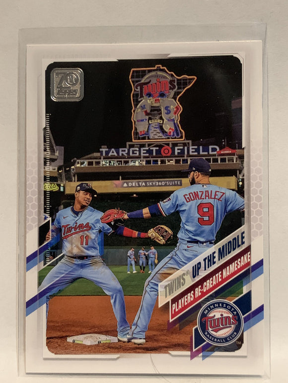 #553 Team Card Minnesota Twins 2021 Topps Series 2 Baseball Card