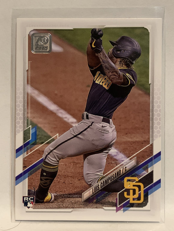 #381 Luis Campusano Rookie San Diego Padres 2021 Topps Series 2 Baseball Card