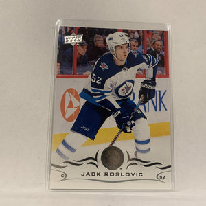 #195 Jack Roslovic Winnipeg Jets  Series 1 2018-19 Upper Deck Hockey Card A2X