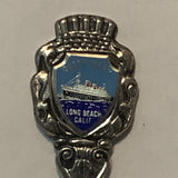 Long Beach California Queen Mary Boat collectable Souvenir Spoon PQ