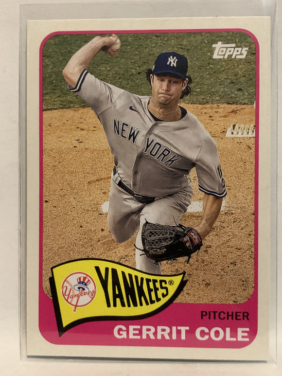 #T65-35 Gerrit Cole New York Yankees 2021 Topps Series 2 Baseball Card