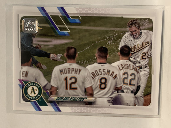 #392 Team Card Oakland Athletics 2021 Topps Series 2 Baseball Card