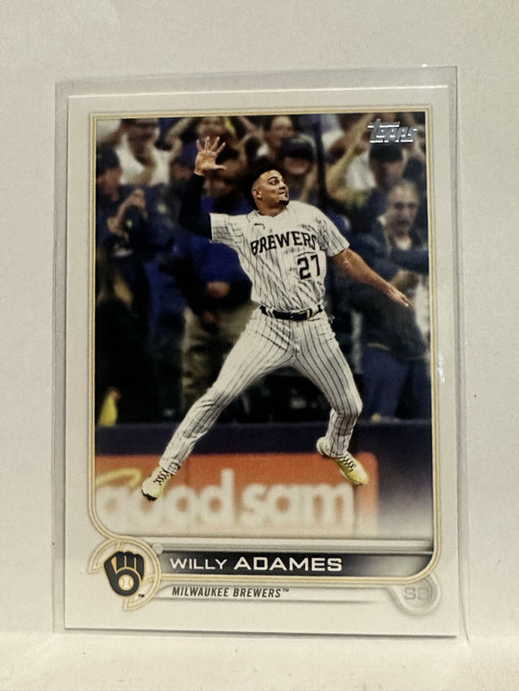 Willy Adames Game Used & Autographed Jersey Milwaukee Brewers