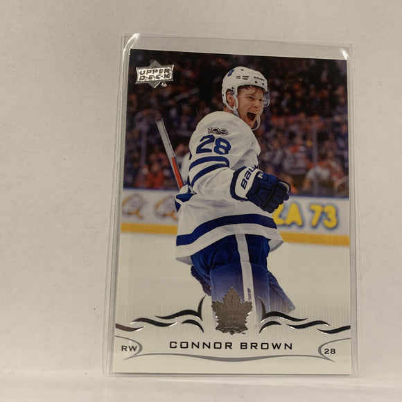 #170 Connor Brown Toronto Maple Leafs  Series 1 2018-19 Upper Deck Hockey Card A2Y