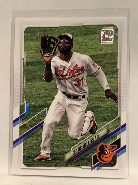 #487 Cedric Mullins Baltimore Orioles 2021 Topps Series 2 Baseball Card