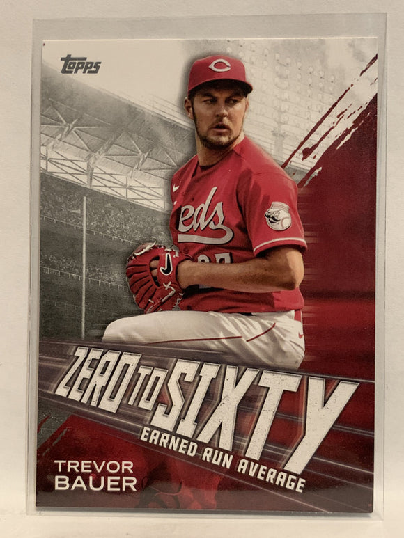 #ZTS-11 Trevor Bauer Zero to Sixty Cincinnati Reds 2021 Topps Series 2 Baseball Card