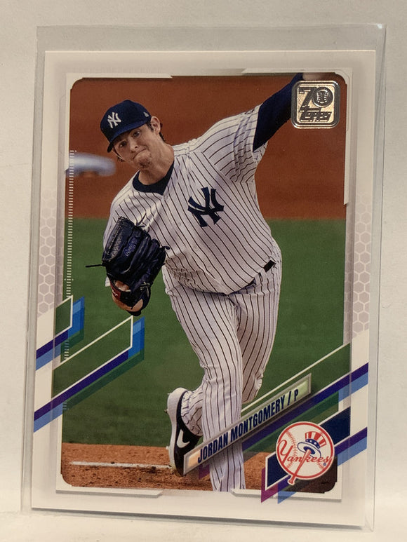 #630 Jordan Montgomery New York Yankees 2021 Topps Series 2 Baseball Card