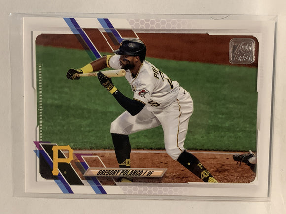 #412 Gregory Polanco Pittsburgh Pirates 2021 Topps Series 2 Baseball Card