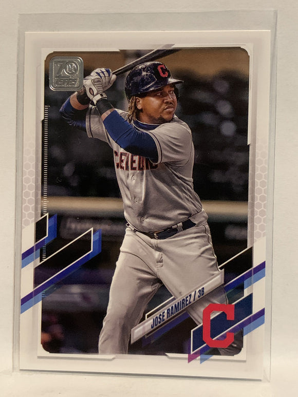 #360 Jose Ramirez Cleveland Indians 2021 Topps Series 2 Baseball Card