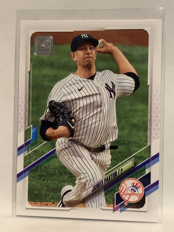 #542 James Paxton New York Yankees 2021 Topps Series 2 Baseball Card