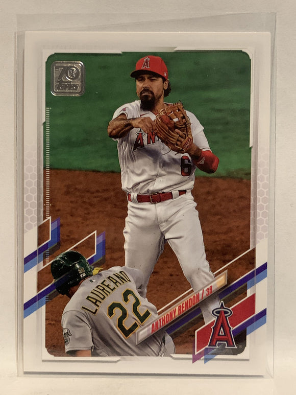 #550 Anthony Rendon Los Angeles Angels 2021 Topps Series 2 Baseball Card