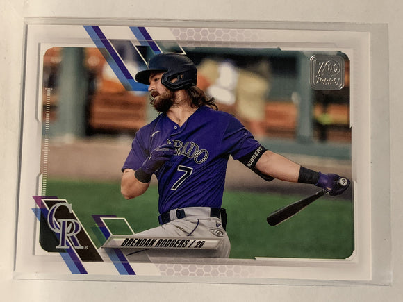 #591 Brendan Rodgers Colorado Rockies 2021 Topps Series 2 Baseball Card