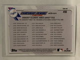 #490 Championship Fireworks Los Angeles Dodgers 2021 Topps Series 2 Baseball Card