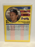 #694 Jimmy Kremers Atlanta Braves 1991 Fleer Baseball Card