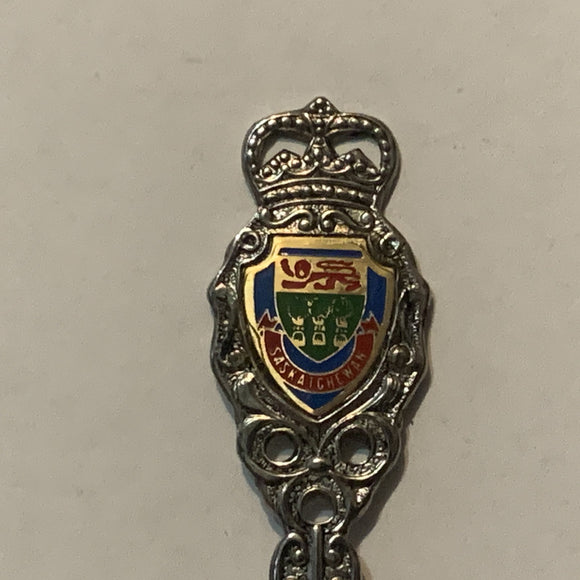 Swift Currant Saskatchewan Crest Emblem collectable Souvenir Spoon PU