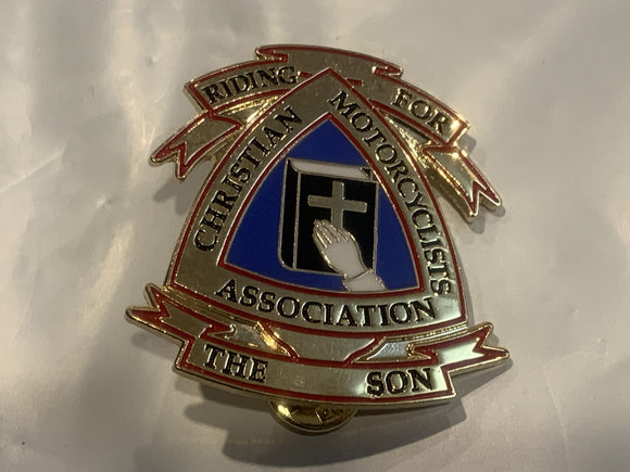 Riding For Christian Motorcyclists Assocaition The Son Lapel Hat Pin BE