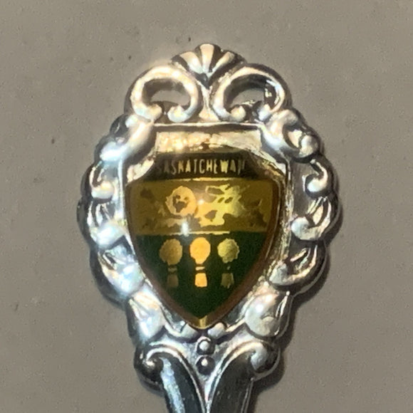 Saskatchewan Crest Emblem Collectable Souvenir Spoon DD