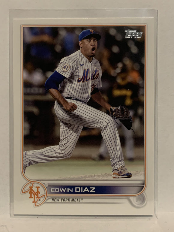 #267 Edwin Diaz New York Mets 2022 Topps Series 1 Baseball Card MLB