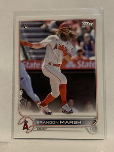 #243 Brandon Marsh Rookie Los Angeles Angels 2022 Topps Series 1 Baseball Card MLB