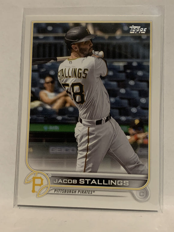 #286 Jacob Stallings Pittsburgh Pirates 2022 Topps Series 1 Baseball Card MLB