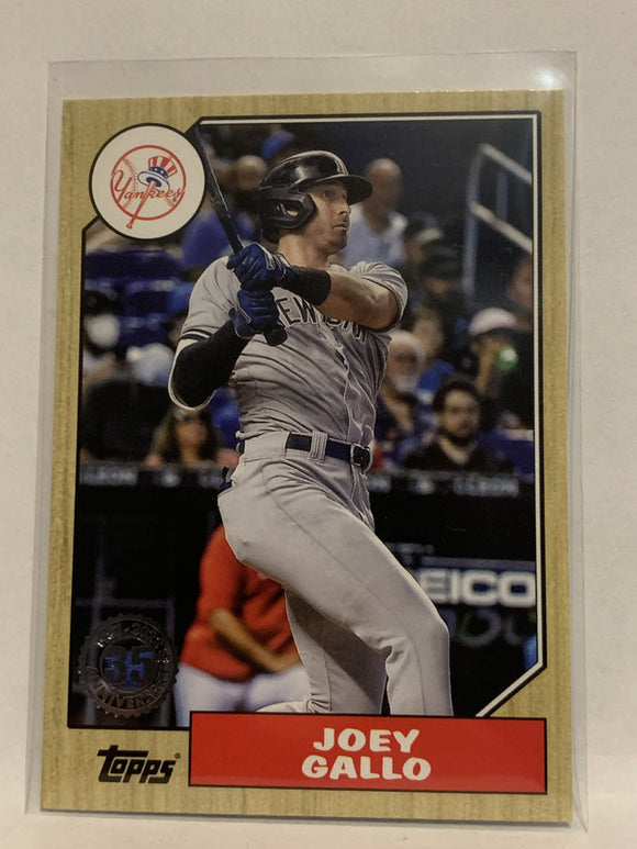 #T87-89 Joey Gallo New York Yankees 2022 Topps Series 1 Baseball Card MLB
