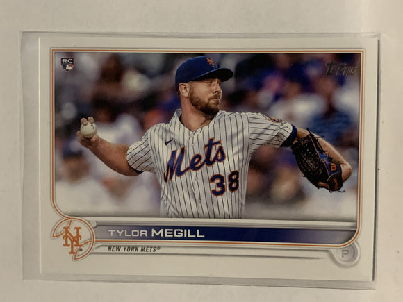 #134 Tyler Megill Rookie New York Mets 2022 Topps Series 1 Baseball Card MLB