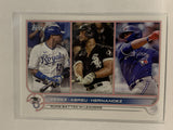 #202 Perez Abreu Hernandez  Runs Batted League Leaders 2022 Topps Series 1 Baseball Card MLB