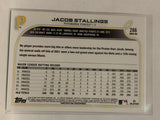 #286 Jacob Stallings Pittsburgh Pirates 2022 Topps Series 1 Baseball Card MLB