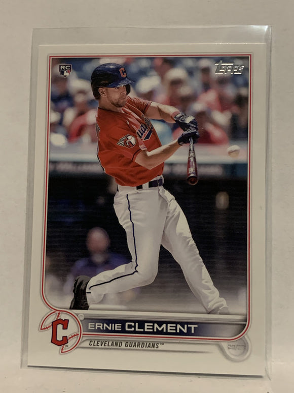 #71 Ernie Clement Rookie Cleveland Guardians 2022 Topps Series 1 Baseball Card MLB