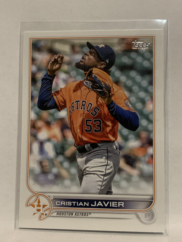 #211 Cristian Javier Houston Astros 2022 Topps Series 1 Baseball Card MLB