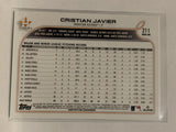 #211 Cristian Javier Houston Astros 2022 Topps Series 1 Baseball Card MLB