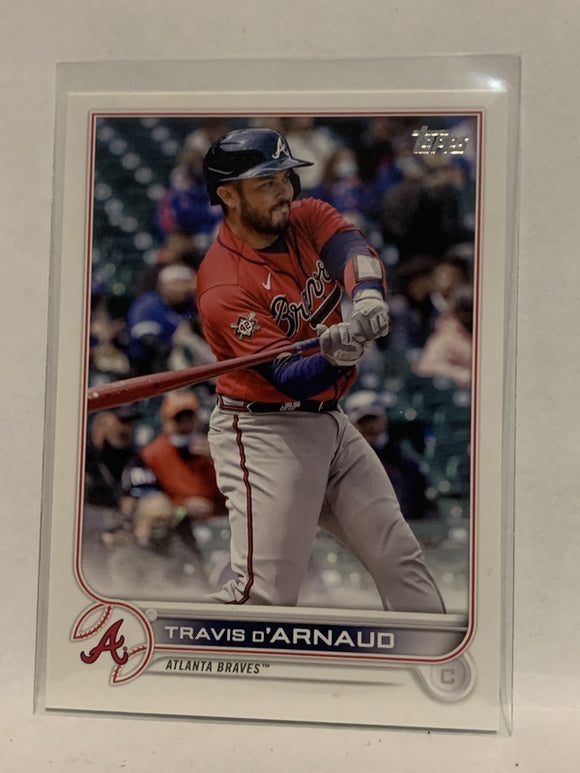 #4 Travis D'Arnaud Atlanta Braves 2022 Topps Series 1 Baseball Card MLB