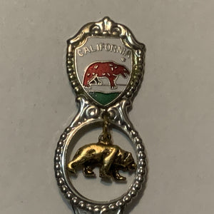 California Bear State Collectable Souvenir Spoon DI