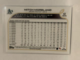#42 Mitch Moreland Oakland Athletics 2022 Topps Series 1 Baseball Card MLB